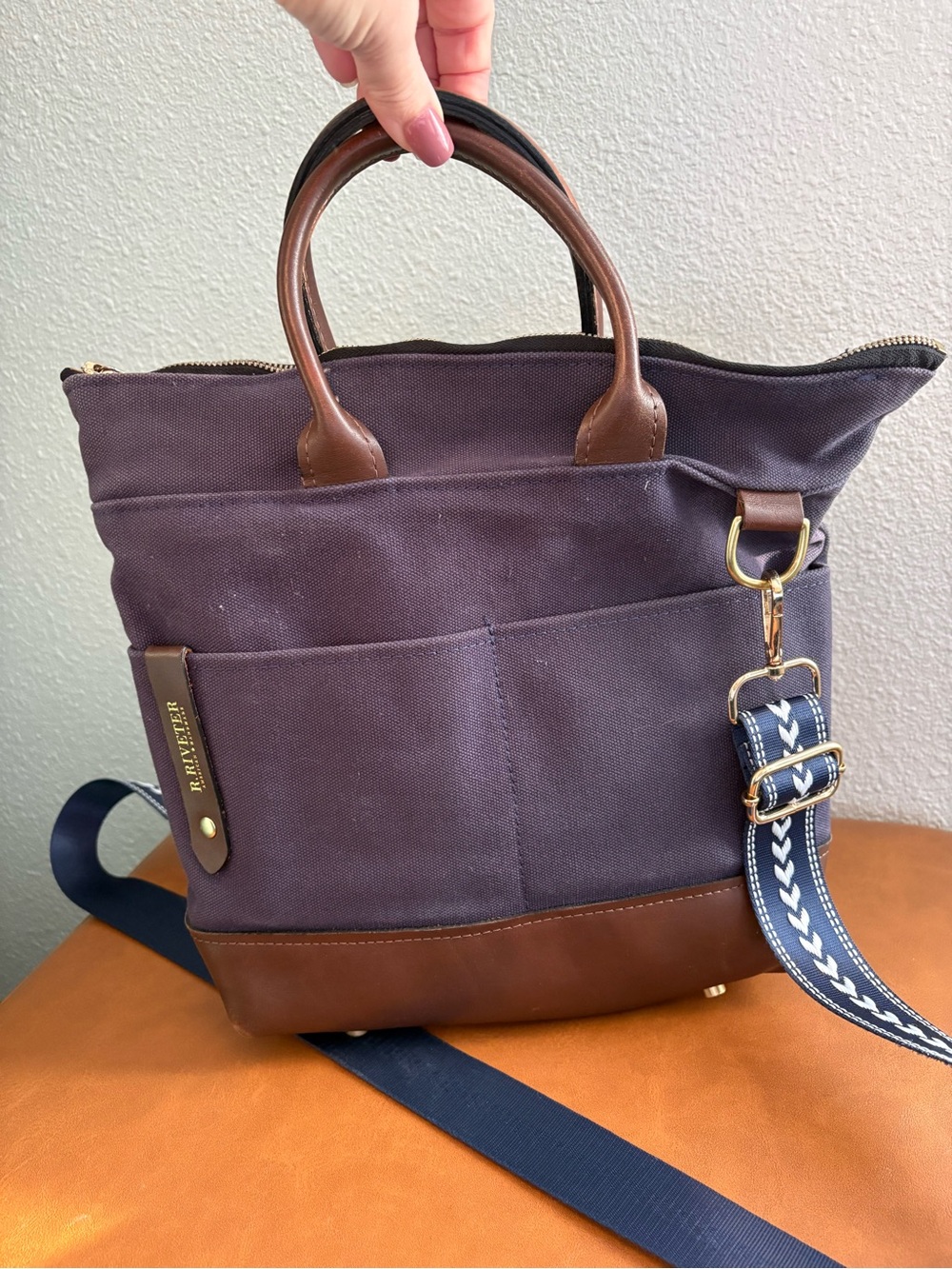 R. Riveter Navy Purse